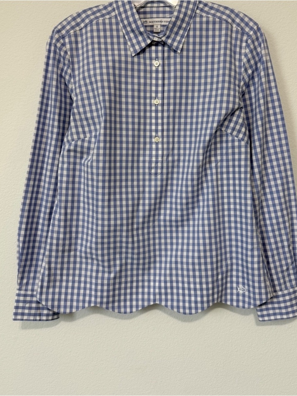 Brooks Brothers Blue and White Gingham Button-Down Shirt
